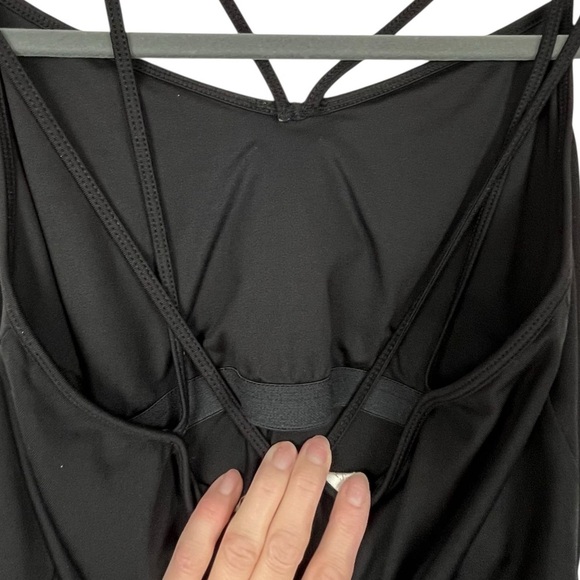 Boston Proper Black Ruched Strappy Camisole – Size S Stretch Nylon Blend - Picture 5 of 10